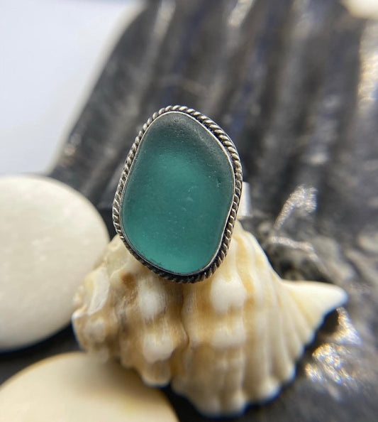 Teal sea glass stunner - 7