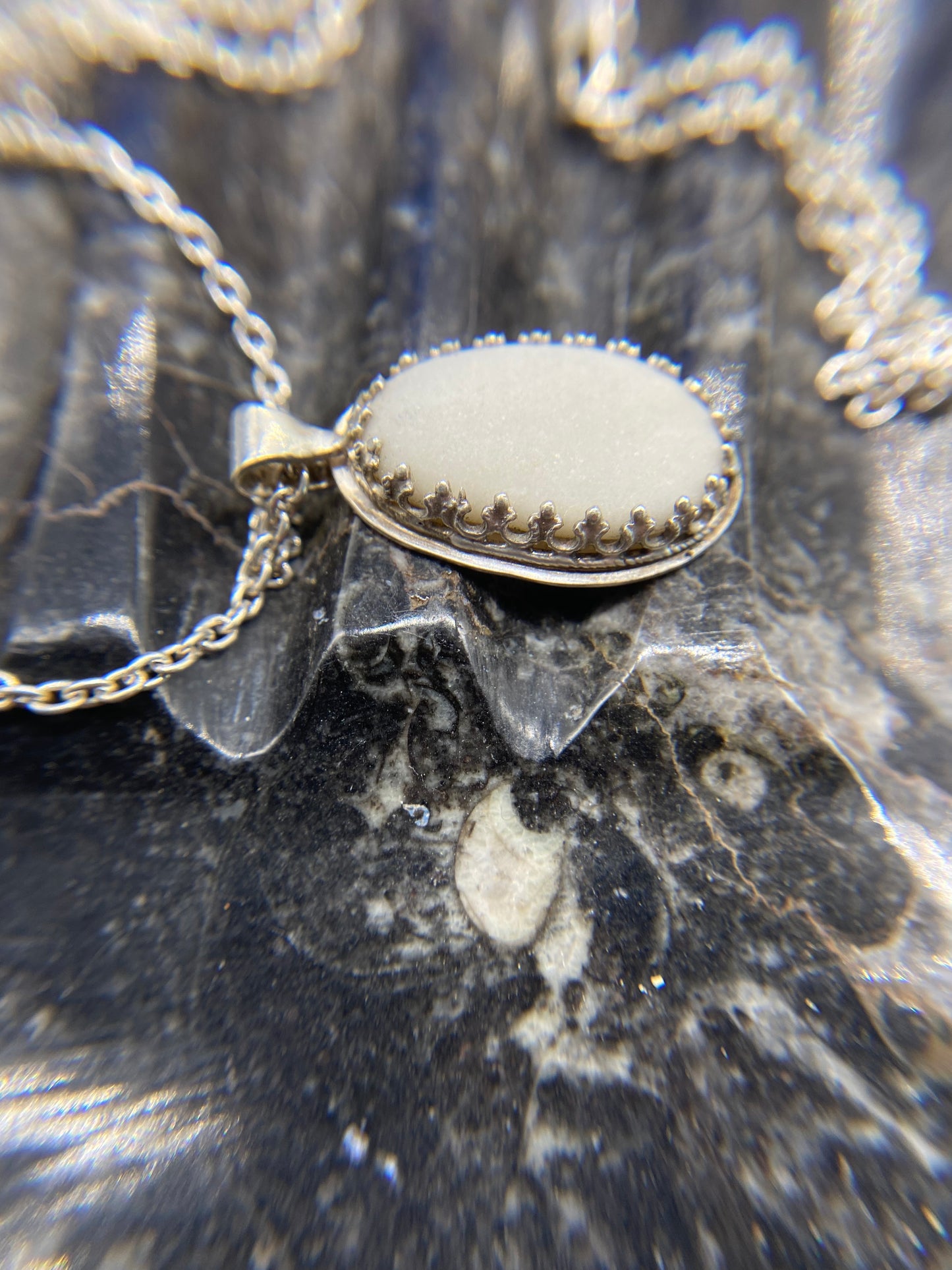 Sea stone necklace