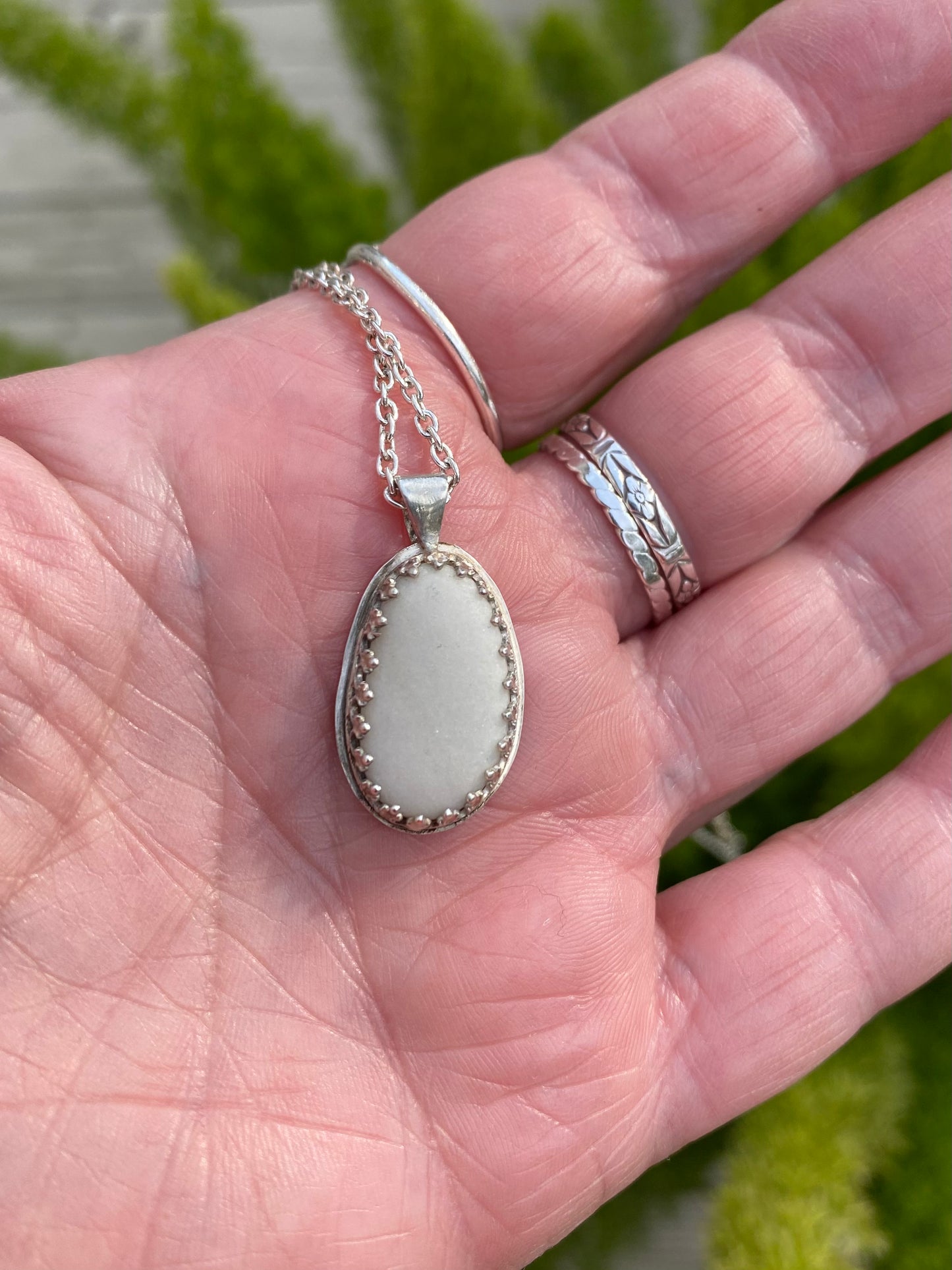 Sea stone necklace
