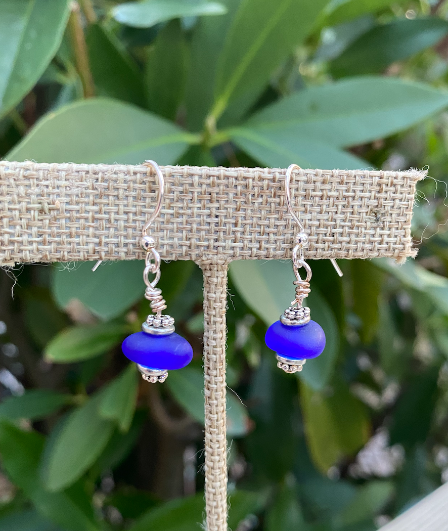 Cobalt blue earrings