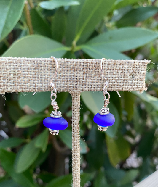 Cobalt blue earrings
