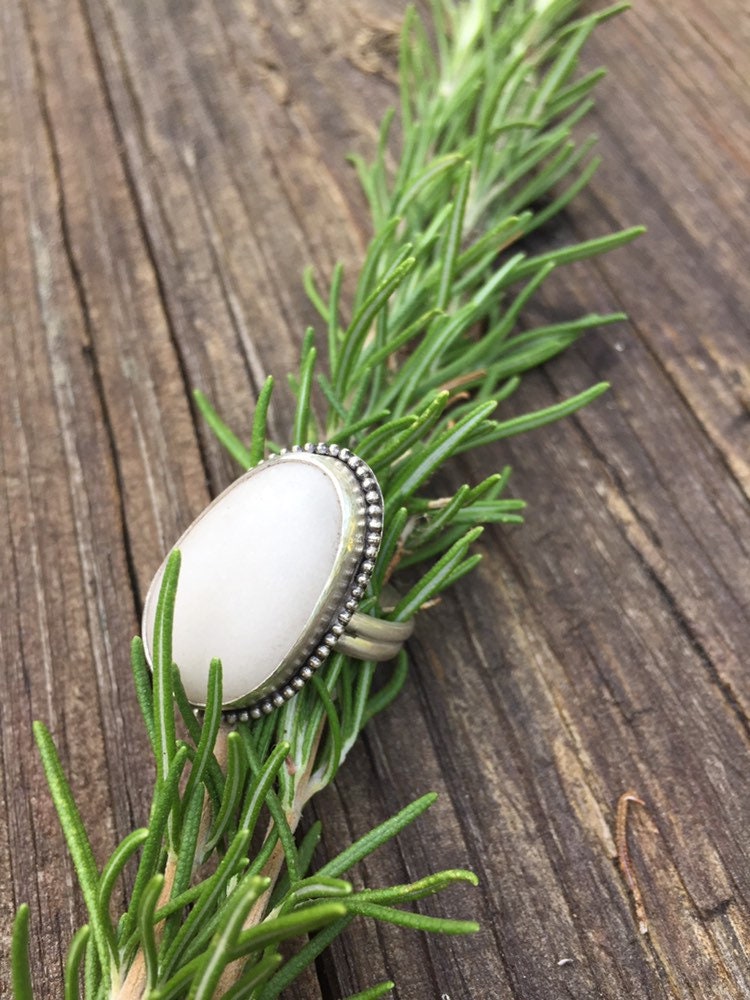 Sea stone statement ring - 7