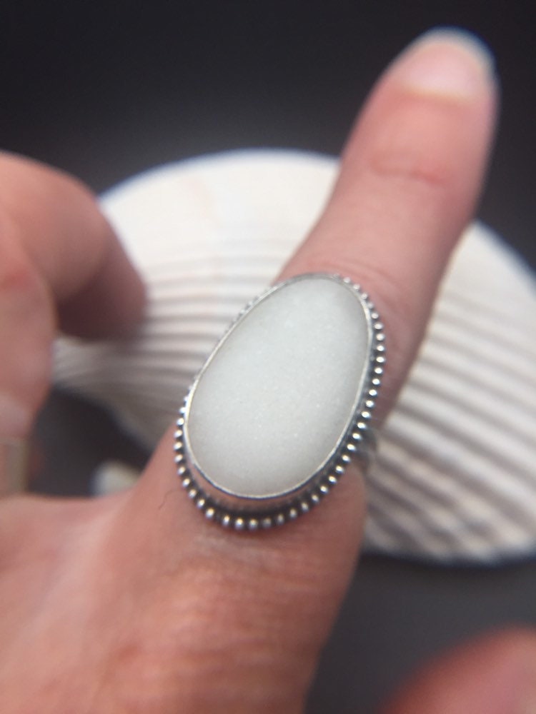 Sea stone statement ring - 7