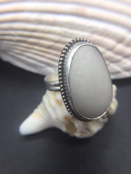 Sea stone statement ring - 7