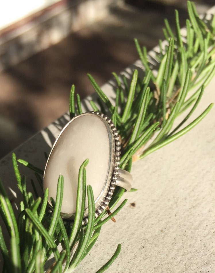 Sea stone statement ring - 7