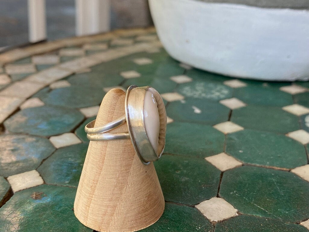 Boho Cowrie Shell Ring - 6