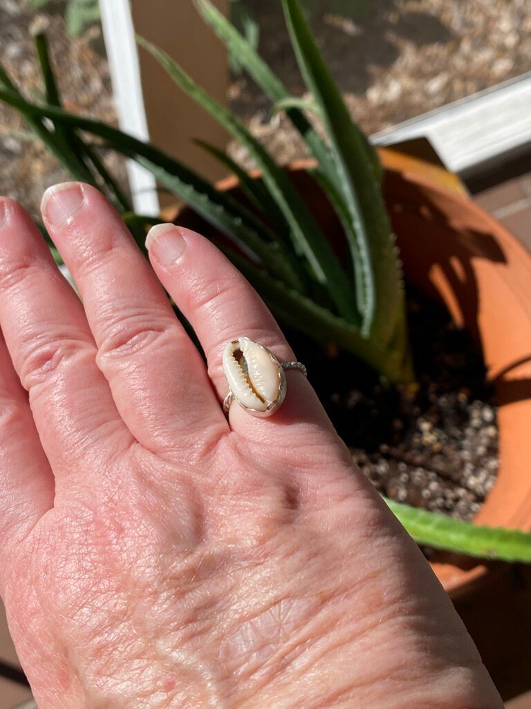 Cowrie Shell Pinkie Ring - 5